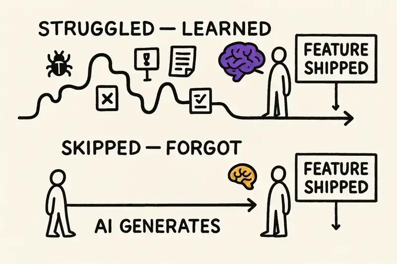 How productive struggle builds durable engineering skills that AI shortcuts bypass