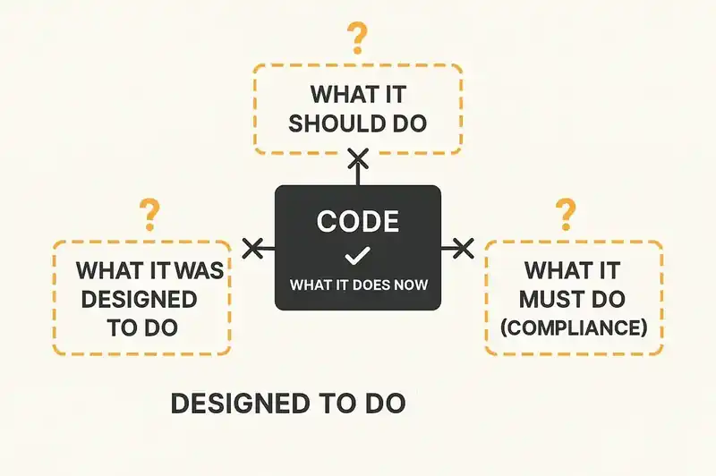 The critical system knowledge that code alone cannot express