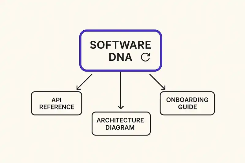 Generating documentation on demand from a machine-readable identity layer instead of maintaining it manually