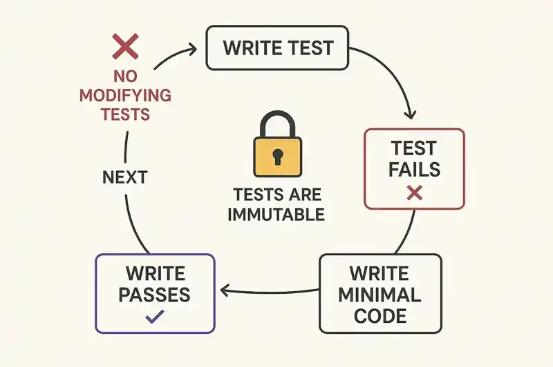 Using test-driven development as a governance mechanism to prevent agent drift and cheating