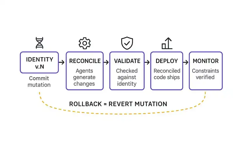 How the release cycle changes when identity is the primary artifact instead of code