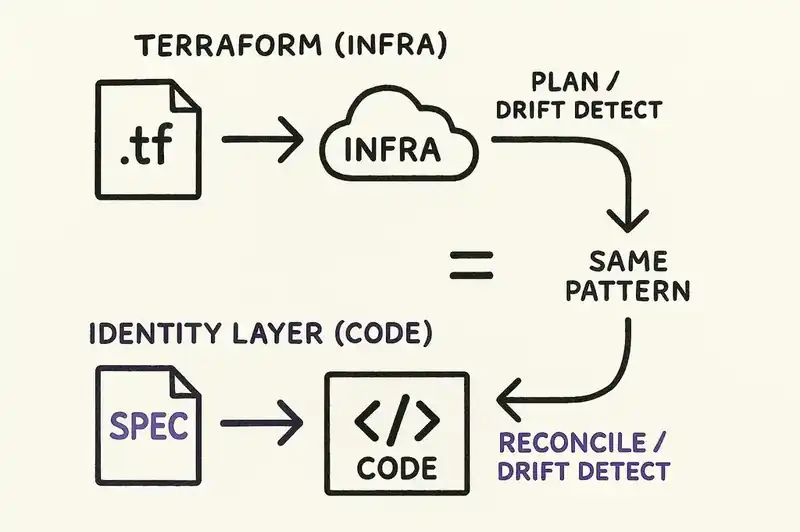 Why identity engineering is closer to Terraform than to UML code generation