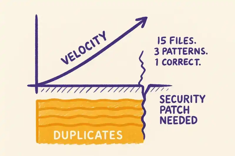 The maintenance cliff when duplicated AI-generated code compounds faster than teams can consolidate